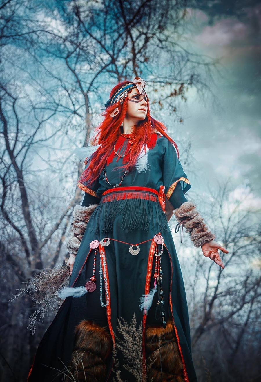 Girls in Slavic costumes underwear in Samarinda